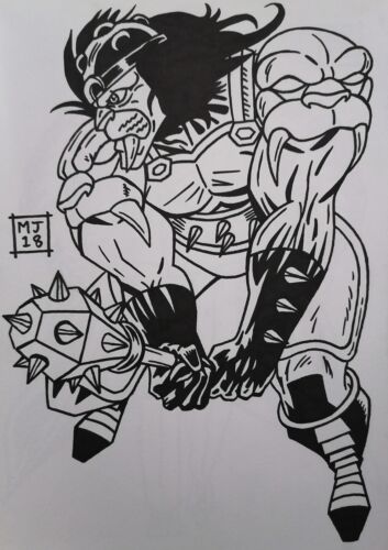 Grune The Destroyer Thundercats Drawing Illustration Artwork 1 of a Kind