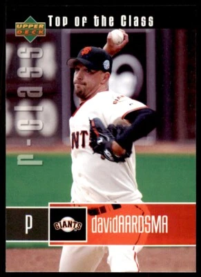 2004 UPPER DECK DAVID AARDSMA SAN FRANCISCO GIANTS #114 - Image 1 of 2