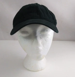 Goodfellow & Co. Solid Black With Brown Adjustable Strap Unisex Baseball Cap (A) - Picture 1 of 7