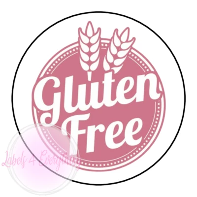 LABELS4EVERYTHING Gluten Free Allergy Sticker Label Food Information Package Labelling Sweets Cake