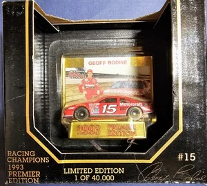 1993 Racing Champions Premier 1:64 #15 Geoff Bodine Motorcraft Ford New Unopened - Picture 1 of 3
