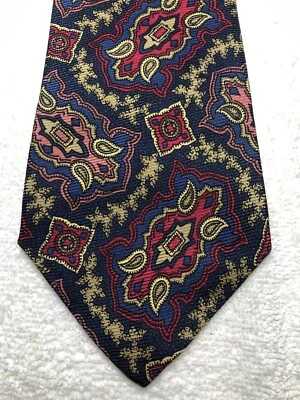 RALPH LAUREN CORBATA HOMBRE AZUL MARINO CON ROJO AZUL BEIGE ROSA 4 X 59 Foto 1 de 4