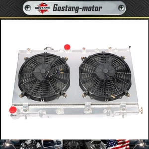 For 2002-2007 Subaru Impreza 2-Row Aluminum Core Racing Radiator+12v Fan Shroud - Bild 1 von 10