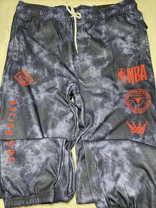 NBA Jogger Sweatpants Blue Tie-Dye Men’s Size XL Ankle Cuff Navy 1946 - Picture 1 of 6