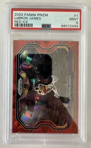 2020 Panini Prizm Red Ice #1 LeBron James Mint PSA 9
