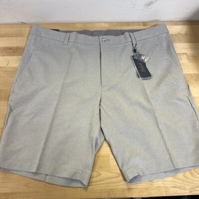 Shorts de golfe Oxford Wagner masculino cinza tamanho 40 - Imagem 1 de 4