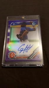 #248/250 PA-RG Richard Gallardo Purple Autograph 2019 Bowman Chrome Prospect 1st - Imagen 1 de 1