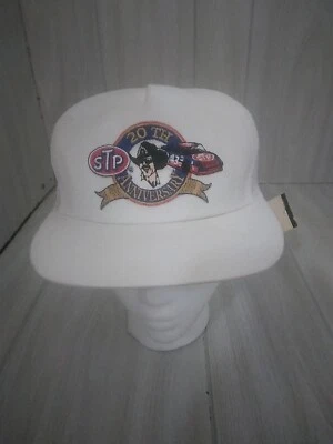 Vtg Richard Petty STP 20th Anniv Racing Trucker Cap Mesh Back Adjustable USA  - Image 1 of 4