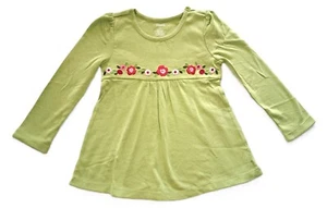 Girls GYMBOREE Cozy Owl green tunic t shirt 5 NWT pink embroidered swing top - Picture 1 of 3