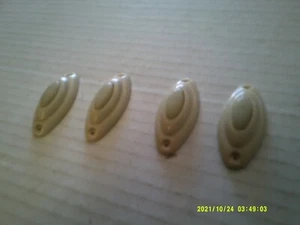 Vintage Bakelite CARLING PUSH BUTTONS 4 Door Bell Ivory With IVORY Button - Picture 1 of 4