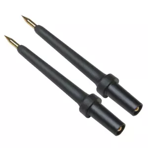 2PK 4MM BANANA JACK 3" TIP BLACK Power Probe PPTK0024 - Picture 1 of 1