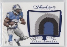 2015 Panini Flawless Blue /20 Ameer Abdullah #RP-AA Rookie Patch RC