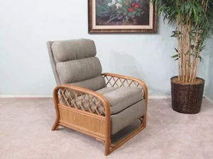 Made in USA Rattan Recliner Chair (#4533H-ES) *2-PACK* - Picture 1 of 4