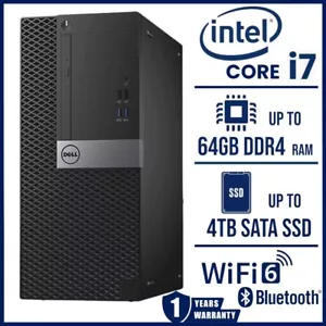 Computadora de escritorio Dell MT i7 PC hasta 64 GB RAM 4 TB SSD Windows 11/10 WIFI6 BT5.4 - Imagen 1 de 9
