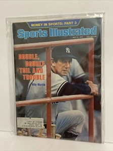 Sports Illustrated 31. Juli 1978 Billy Martin Double Trouble Yankees Baseball - Bild 1 von 5
