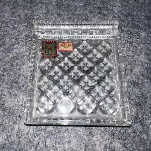 Ruckl Lead Crystal 24% Trinket Tray Czech Republic Bohemia Nizbor - Picture 1 of 4