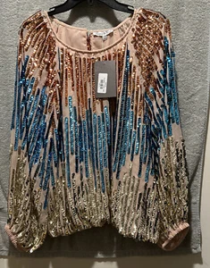 See and Be Seen Polyester & Sequin  Women's Size S/M Comfy Soft Treading $98.95 - Picture 1 of 5
