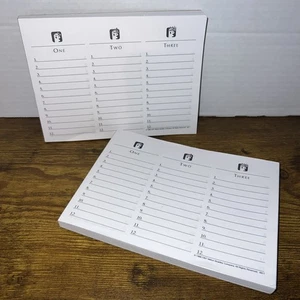 Menge 2 "Scattergories" Nachfülllisten / Notizblöcke 1988 & 1997 Milton Bradley - Bild 1 von 4