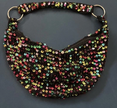 Bolso de mano de lentejuelas multicolores Foto 1 de 4