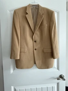 $295 RALPH LAUREN LORO PIANA 100% CAMEL HAIR POCKETS MEN'S JACKET SIZE 42 R - Picture 1 of 11