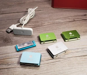 Lote de 5 piezas/reparación Apple iPod Shuffle 2ª 3ª generación azul púrpura plata verde - Imagen 1 de 3