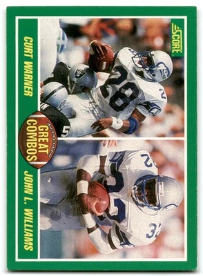 1989 Score Curt Warner/John L Williams Seattle Seahawks #278 - Image 1 of 2