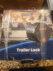 Trailer Tongue Lock Hitch Locks RV Trailer Locks fit 2-5/16", 2", 1-7/8" Coupler - Picture 1 of 3