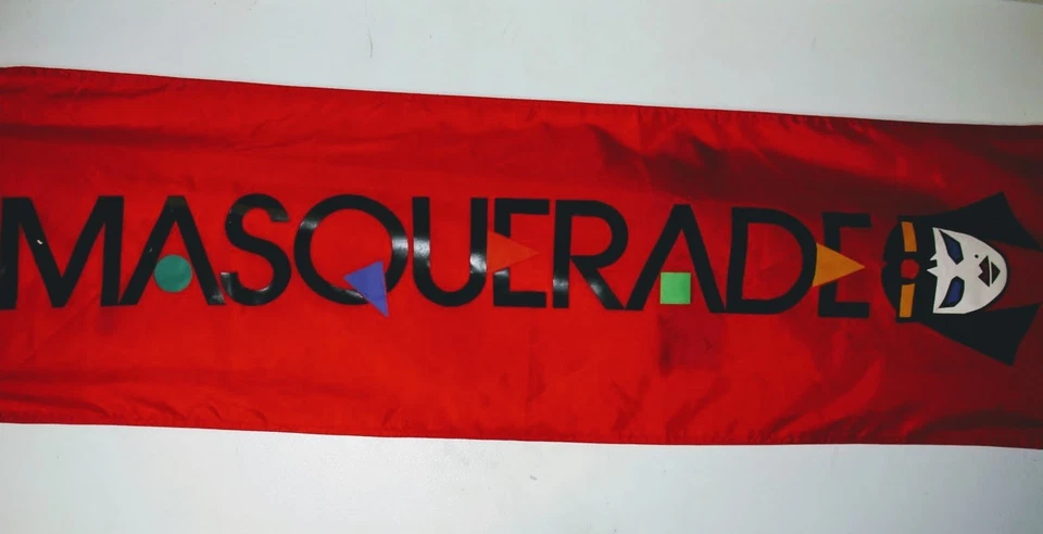 Mascarada Fiesta 5 pies Banner Halloween Carnaval Cleopatra Rojo 150x18 Lavable Foto 1 de 1