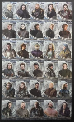 Juego de Tronos Base Juego de Tronos 2025 KAKAWOW AURA #1-65 Juego Completo de 65 Cartas Foto 1 de 4