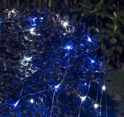 Woohaha Net Fairy String Lights 192 LEDs 9.8ft x 6.6ft w/ 30V Blue & White - Image 1 of 4