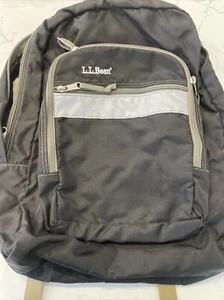 L.L. Bean Backpack Deluxe Large Book Pack Pockets Work School Hike Camp - Picture 1 of 5