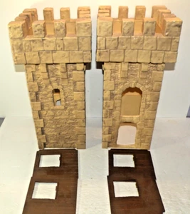 Schleich Castle Ritterburg Medieval Knights Castle Battle Tower Pair With Floors - Picture 1 of 5