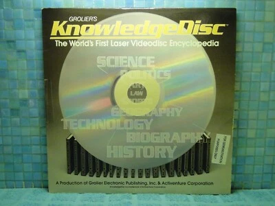Grolier's KnowledgeDisc RARE PROMO Laserdisc -EXTRA LDs SHIP FREE - Image 1 of 2