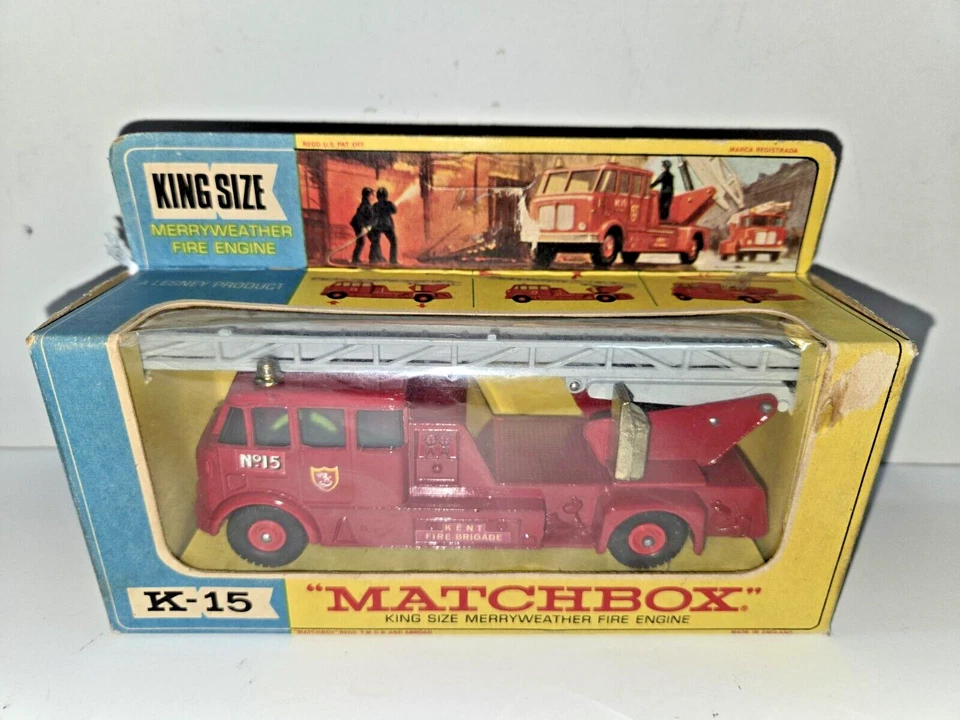 Matchbox K-15 King Size: Merryweather Fire Engine - New in original box - Image 1 of 4