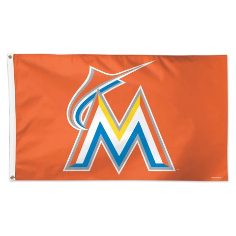 MIAMI MARLINS 3'X5' DELUXE FLAG BRAND NEW WINCRAFT Cover
