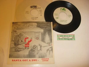 SHERWIN LINTON Santa Got A Dwi/An Old Christmas Card PS XMAS + 1986 45RPM TR8 - Picture 1 of 1