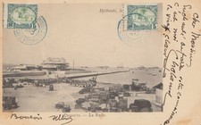 Äthiopien: 1904: Ansichtskarte Djibouti - La Rade nach Bordeaux
