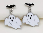 Ghost Bat Earrings Alloy Costume Jewellery Christmas Stocking Filler Or Present