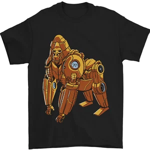 A Steampunk Gorilla Ape Mens T-Shirt 100% Cotton - Picture 1 of 95