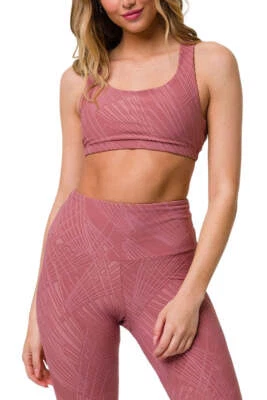 ONZIE ~ ¡Nuevo! NUEVO CON ETIQUETAS XS ~ Legging Midi Selenita Cintura Alta Texturizado Rosa Ceniza 7/8 c20 Foto 1 de 2