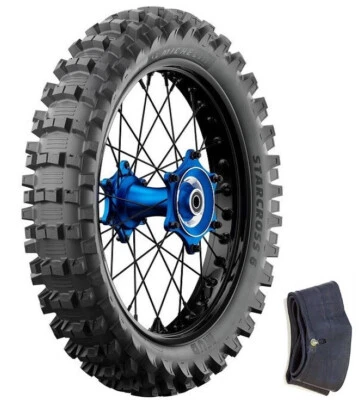MICHELIN STARCROSS 6 MX MUD 110/90-19 REAR TIRE +TUBE SUZUKI RM125 250 450 - Image 1 of 3
