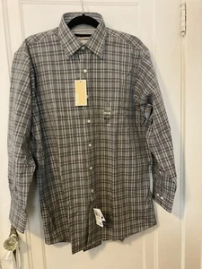 Michael Kors Mens Plaid Long Sleeve Button-Up Shirt Large Regular Fit - Picture 1 of 7