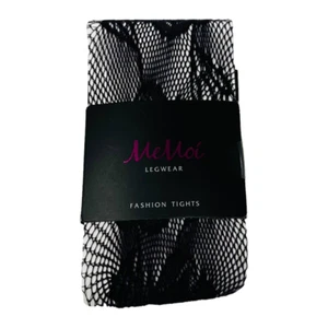 MeMoi Legwear Womans  Sz M/L Fashion Tights Botanica Net Grape Compote NWT - Picture 1 of 3