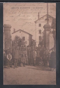 Cartolina Abbiate Guazzone La Caserma ANIMATA SOLDATI CA804 - Picture 1 of 1