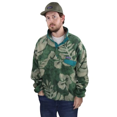 Patagonia Spice Garden Floral Hawaiian Synchilla Snap-T  Fleece Mens XL Jacket - Image 1 of 4