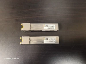 Set of 2 Genuine CISCO GLC-T 1000BASE-T SFP+ RJ-45 30-1410-03 Copper TRANSCEIVER - Picture 1 of 6