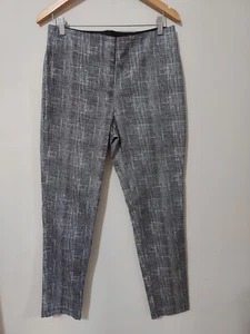 W-LANE Black White Tapered Leg Pants - Size 12 - Picture 1 of 6
