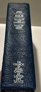 LDS Quad Scriptures - C. 1979 - KJV Holy Bible, Book of Mormon, D & C & Pearl - Picture 1 of 16
