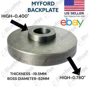 Adaptador de placa trasera roscada 5" 1-1/8"-12TPI para mandriles de torno - Imagen 1 de 5