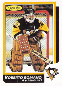 1986-87 O-Pee-Chee Hockey Roberto Romano RC #152 NM/MT PITTSBURGH PENGUINS